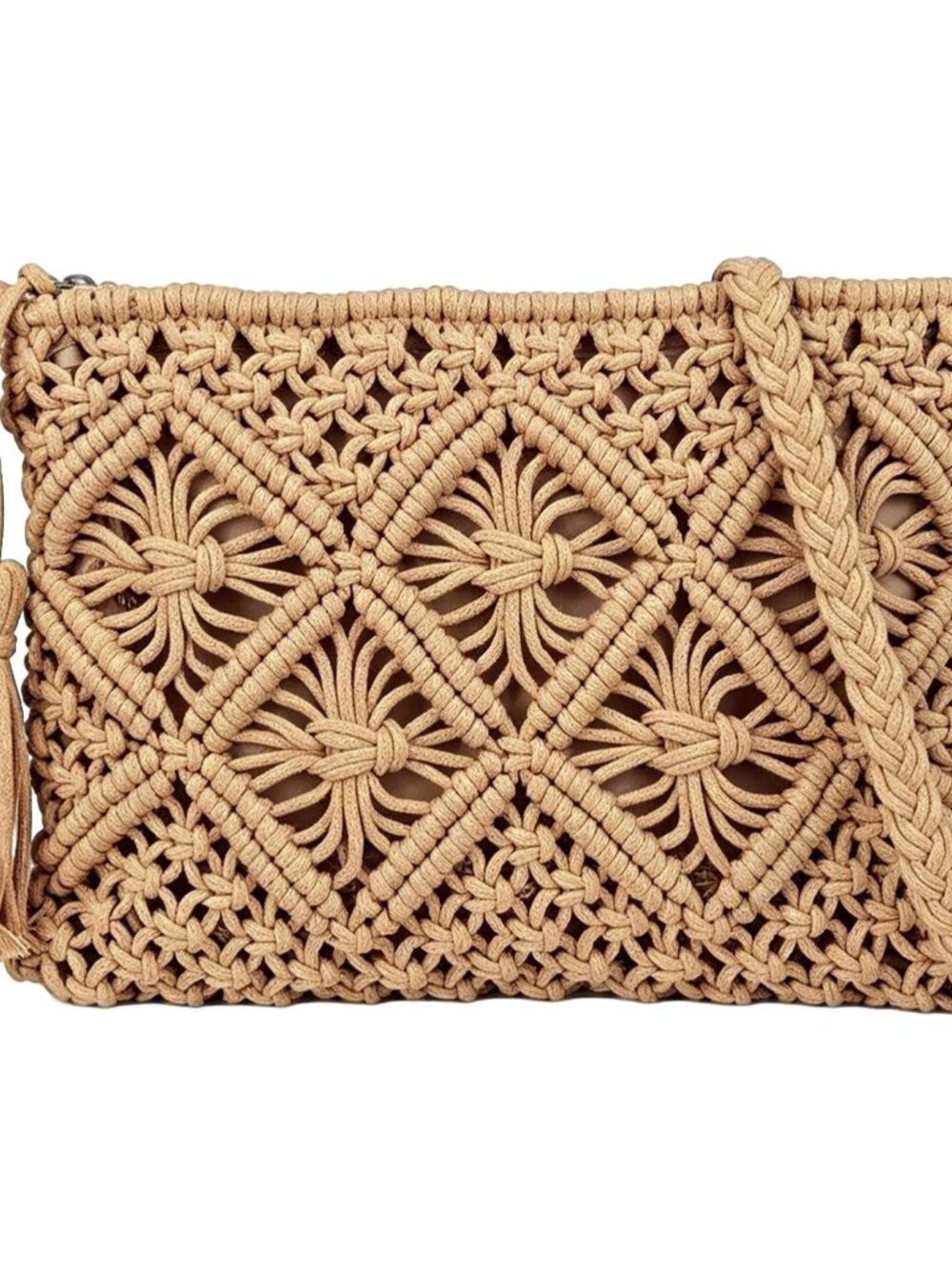 Boho Small Crossbody Bag for Women Small Summer Beach Shoulder Purse Hand Woven
